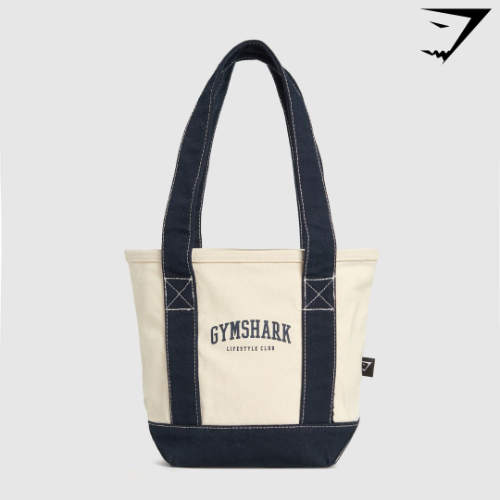 Collegiate Mini Tote - Oat White/Heavy Blue