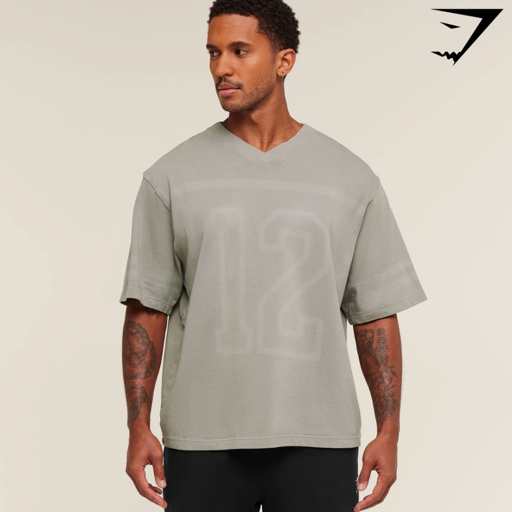 Collegiate Washed Jersey T-Shirt - Smokey Grey (S)