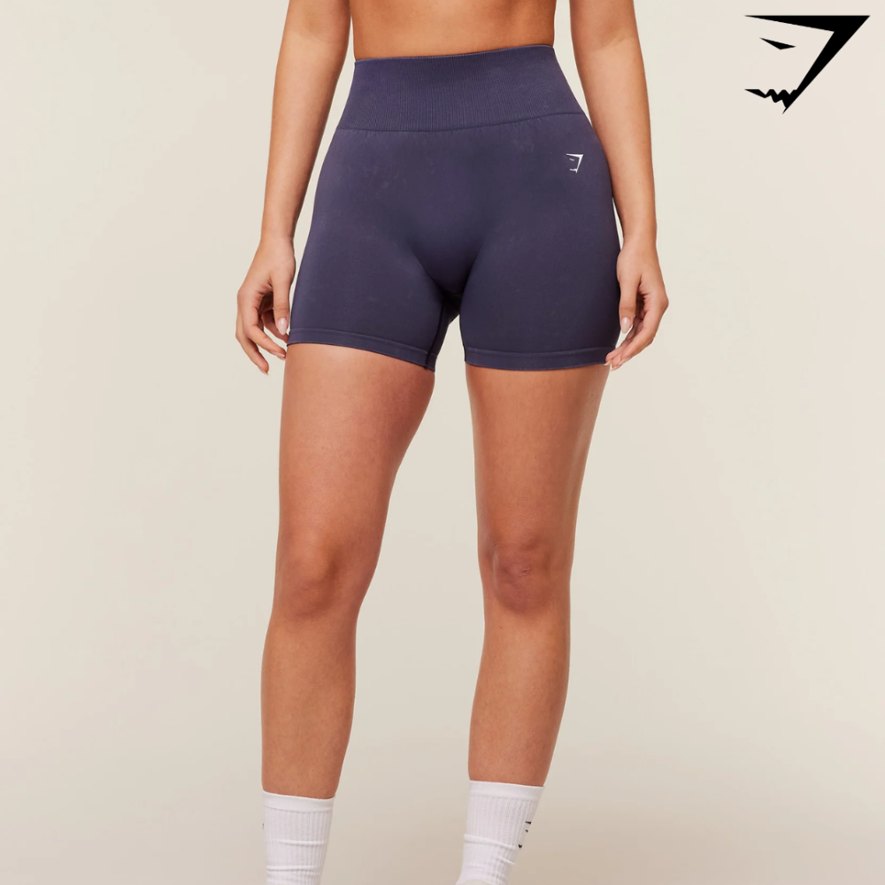 Everyday Seamless Washed Shorts 2.0 - GS Midnight Purple/WASH (M)