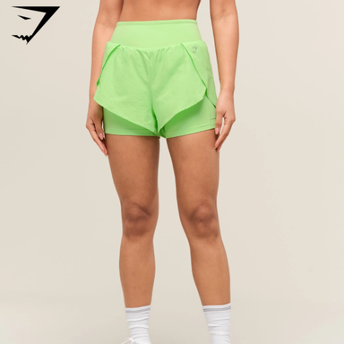 Running 2-in-1 Shorts - Energy Gelato Green (XS)