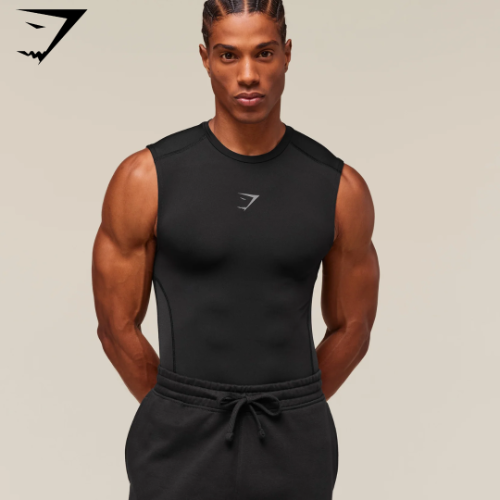 Gymshark Element Tank - Black (L)