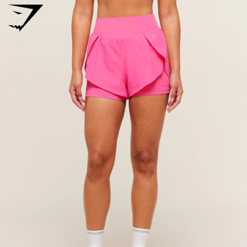 Running 2-in-1 Shorts - Energy Pink (XS)