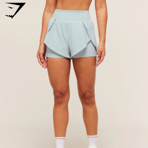 . Running 2-in-1 Shorts - Smoke Blue (M)