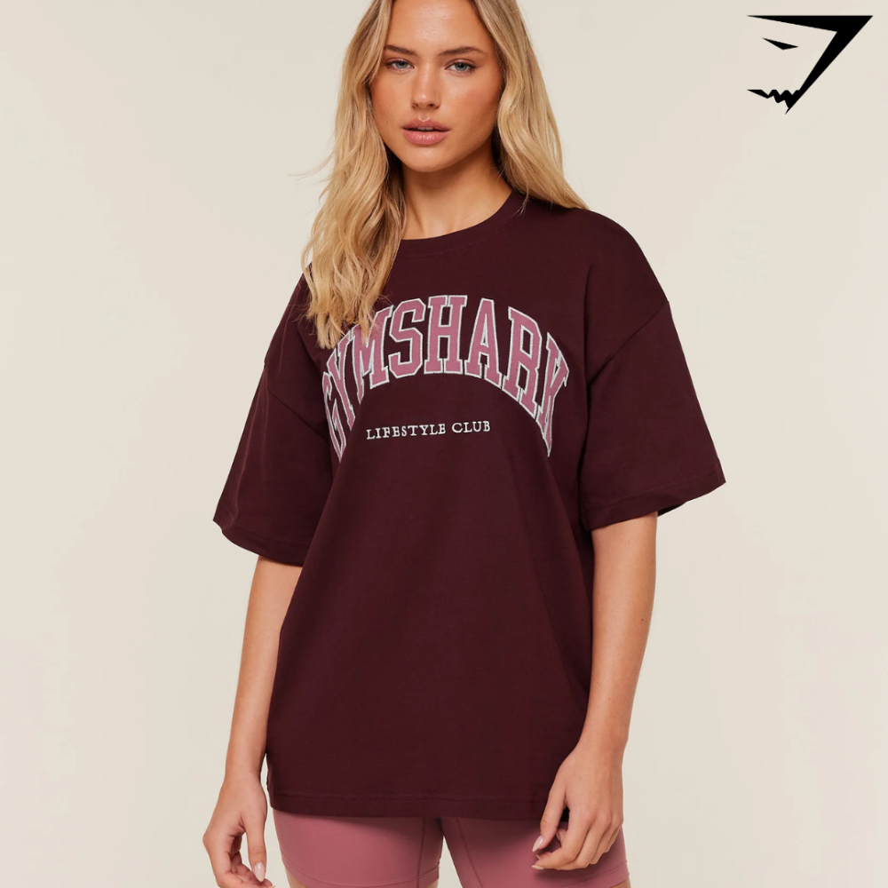 Collegiate Graphic T-Shirt - GS Rich Maroon (M)