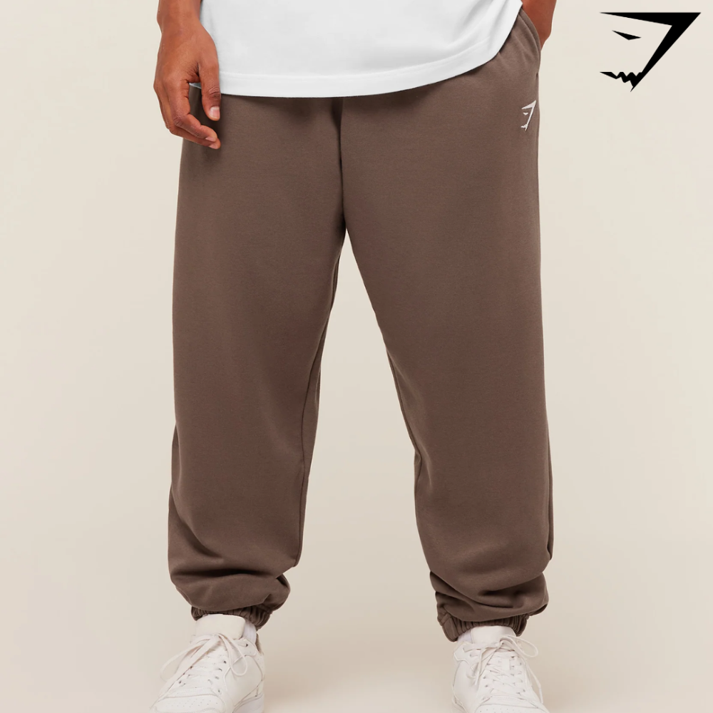 Crest Oversized Joggers - Soft Brown (L)