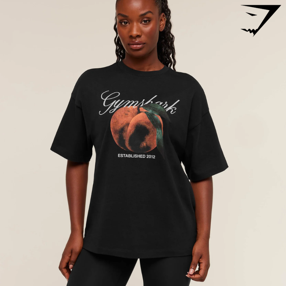Juicy Peach Short Sleeve T-Shirt - Black (S)