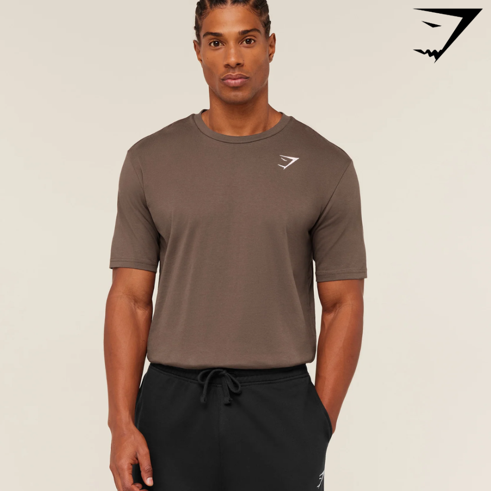 Crest T-Shirt - Soft Brown (L)