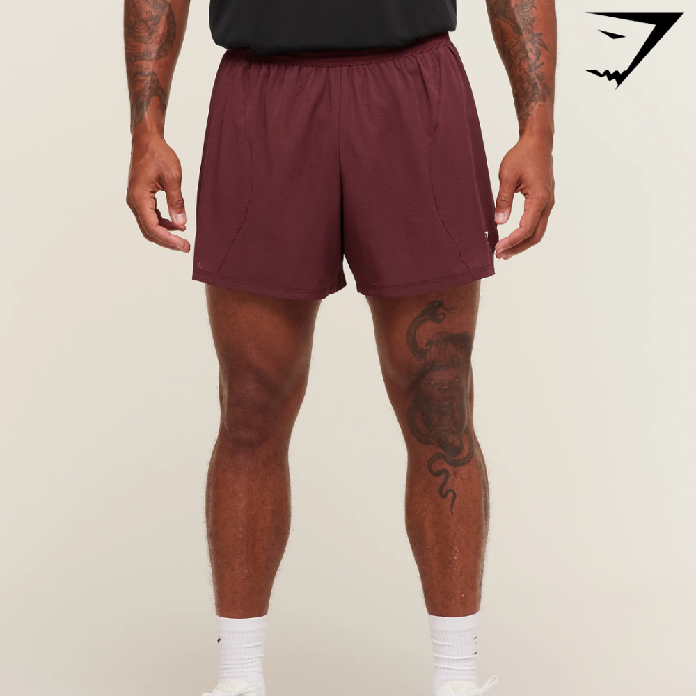 Running Shorts 5" - Rich Maroon (M)