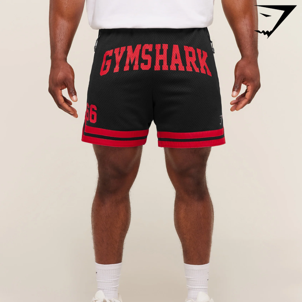 Varsity Mesh Shorts - Black/Conditioning Red (M)
