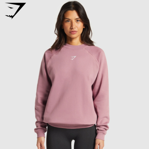 Training Oversized Fleece Sweatshirt - Calm Pink (M)