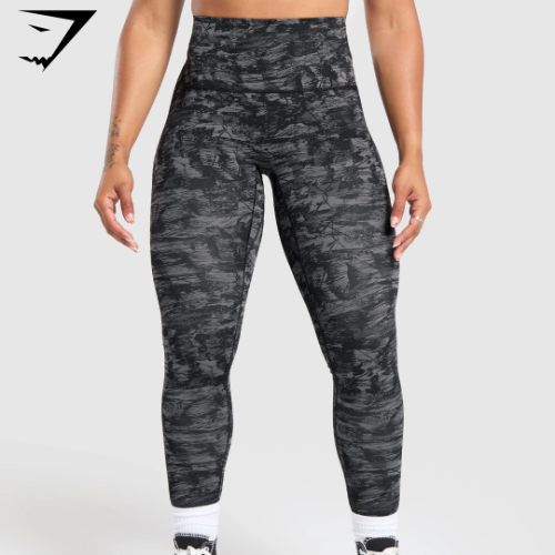 Gymshark Legacy Regular Leggings - Black Print (S)