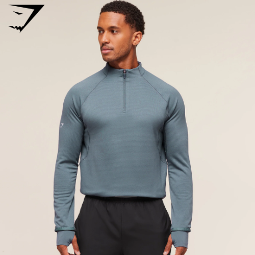 Running 1/4 Zip - Iron Blue (L)