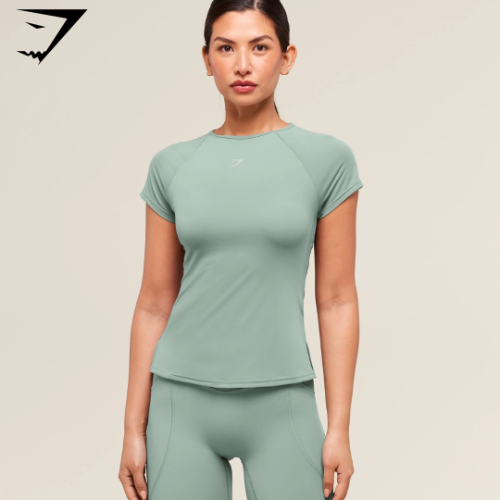 Running Back Vent T-Shirt - Celeste Blue (L)