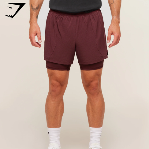 Running 4" 2in1 Shorts - Rich Maroon (S)