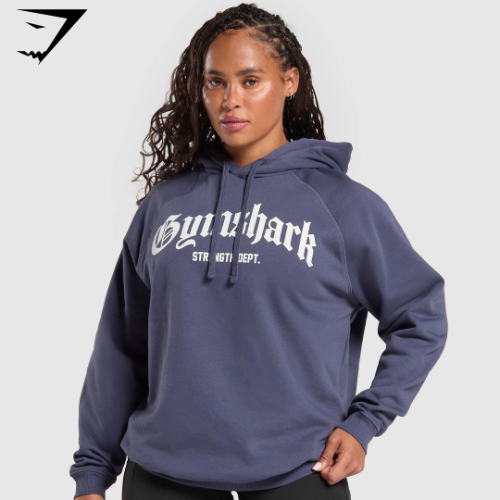 Strength Department Graphic Hoodie - Weighted Purple (M)