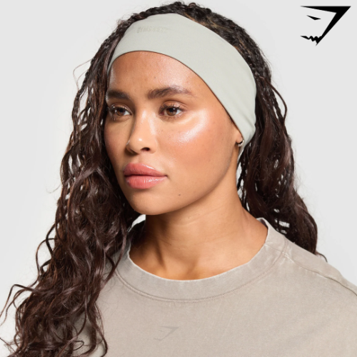 Straight Headband - Stone Grey