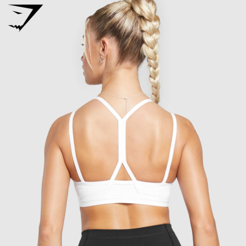 Gymshark Strap Feature Sports Bra - White (S)