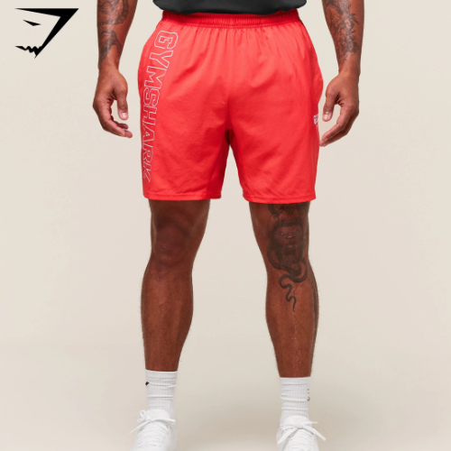 PREVENTA Hybrid Athlete 7" Shorts - Coral Red (L)