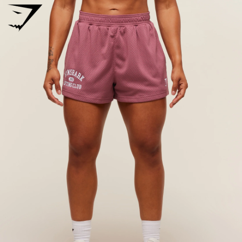 Gymshark Lifting Club Mesh Shorts - Reset Pink (S)