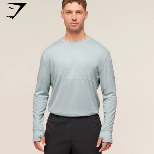 Running Long Sleeve T-Shirt - Smoke Blue (M)