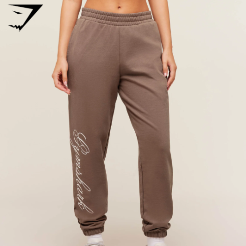 .Gymshark All Seasons Graphic Jogger - Soft Brown (S)