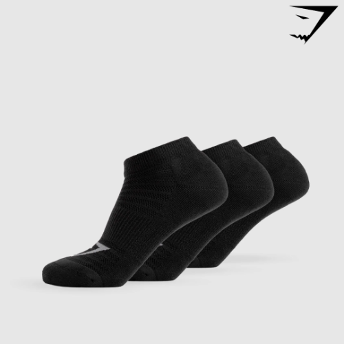 Trainer Socks 3pk - Black (M)