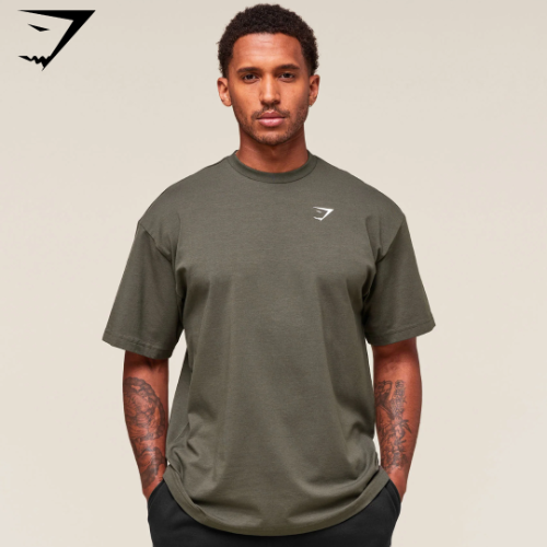 PREVENTA Essential Oversized T-Shirt - Strength Green (L)