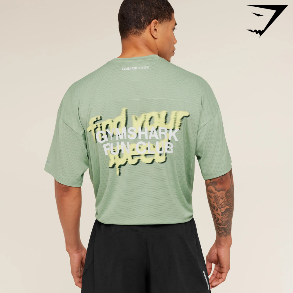 Running Graphic T-Shirt - GS Haze Green (XS)