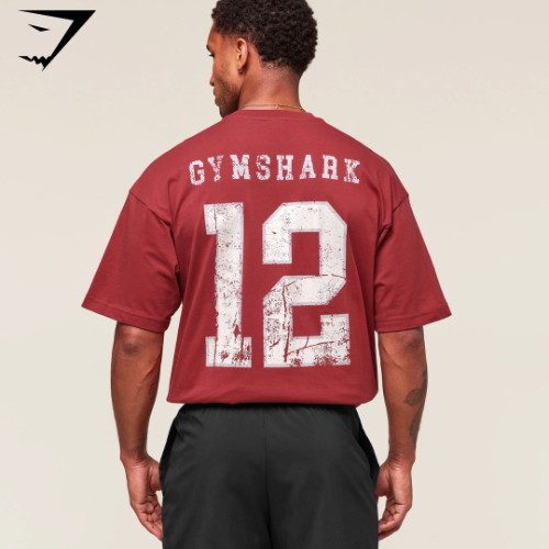 Gymshark Campus T-Shirt - Athletic Burgundy (L)