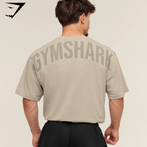 PREVENTA Gymshark Power T-Shirt - Mushroom Grey (M)