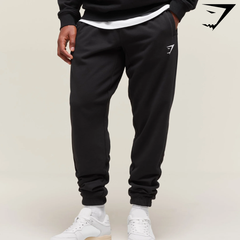 Essential Oversized Joggers - Black (S)