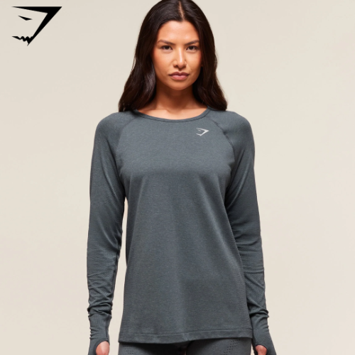 Vital Light Long Sleeve Top - Strong Grey/Marl (S)