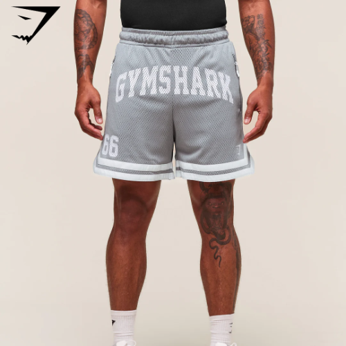 Preventa Gymshark Varsity Mesh Shorts - Denim Grey(M)