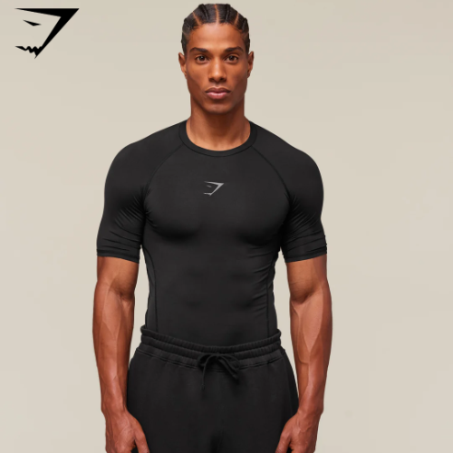 Preventa Gymshark Element Baselayer T-Shirt - Black(L)