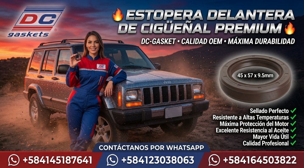 Estopera Delantera Cigüeñal Jeep Cherokee 4.0L Motor 242