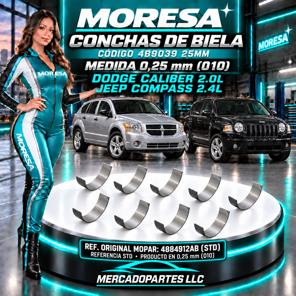 Concha Biela 010 Caliber 2.0L / Jeep compass 2.4L MORESA