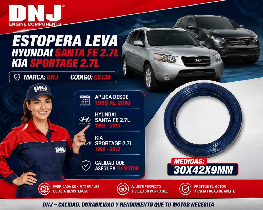 Estopera Leva  Hyundai Santa Fe 2.7L / Kia Optima 2.7 Motor : G6BA