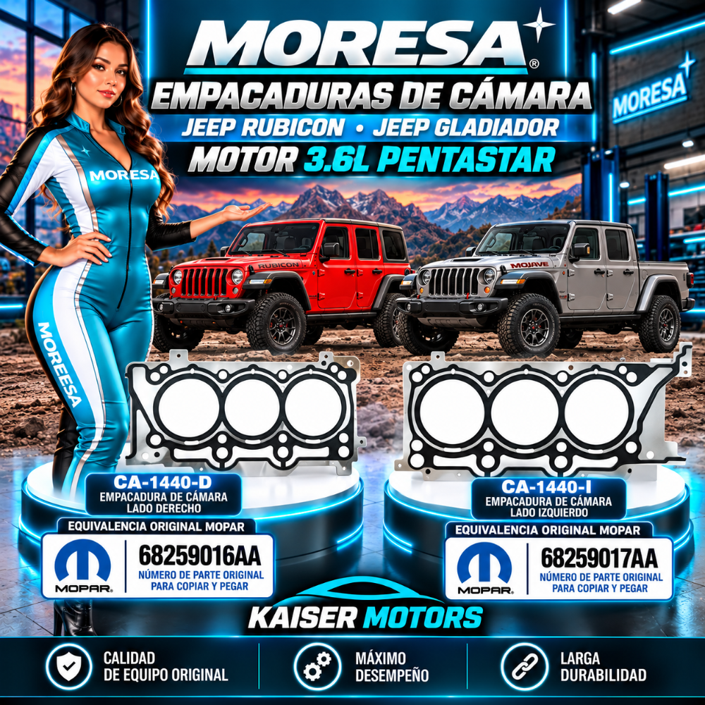 Empacadura Camara Par Jeep Rubicom / jeep Gladiador 3.6L Motor Pentastar