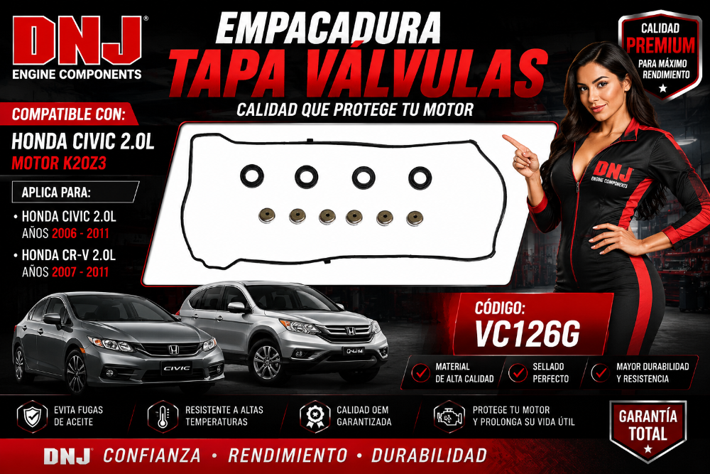 Empacadura Tapa Válvulas Honda Civic / CR-v 06 al 2011 DNJ