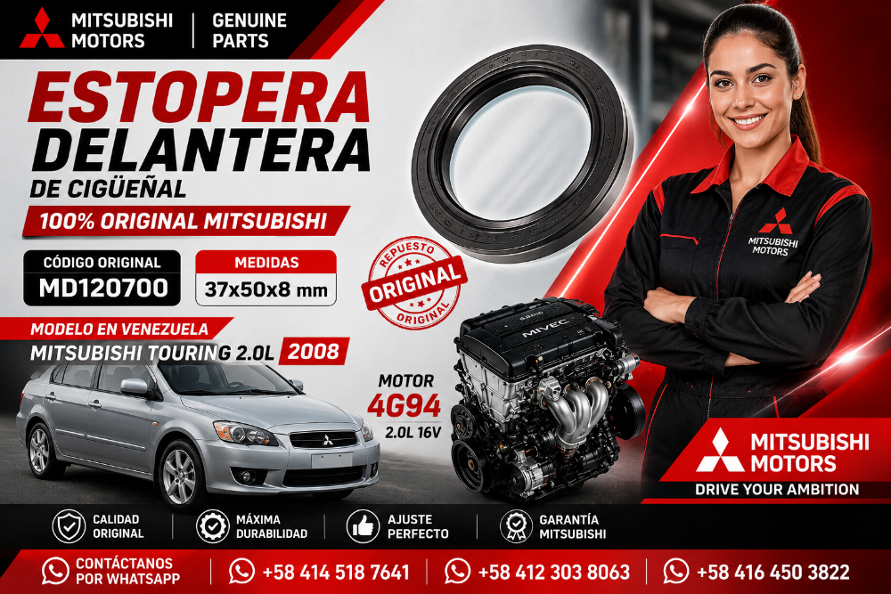 Estopera  Delantera Cigueñal Mitsubishi Touring 2.0L Motor 4G94
