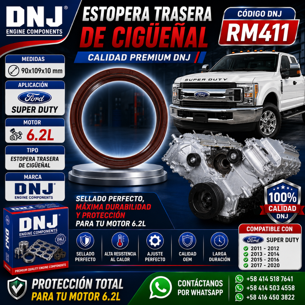Estopera Trasera Cigüeñal Ford Super Duty 6.2L