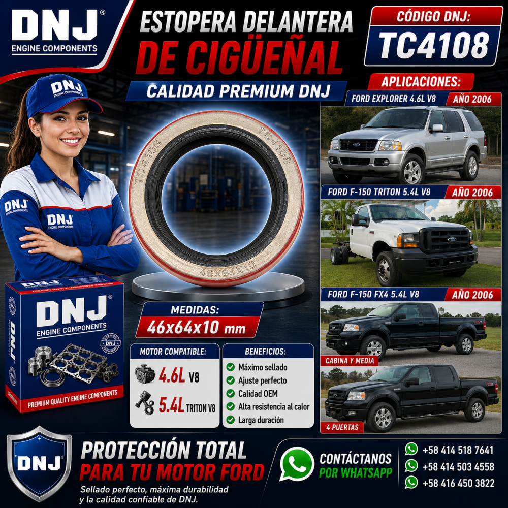 Estopera Delantera Cigüeñal Ford Explorer 4.6l DNJ