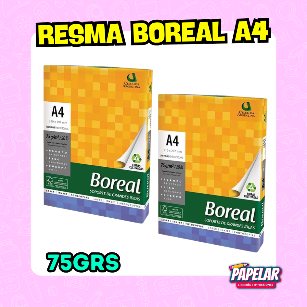 RESMA BOREAL A4 75grs