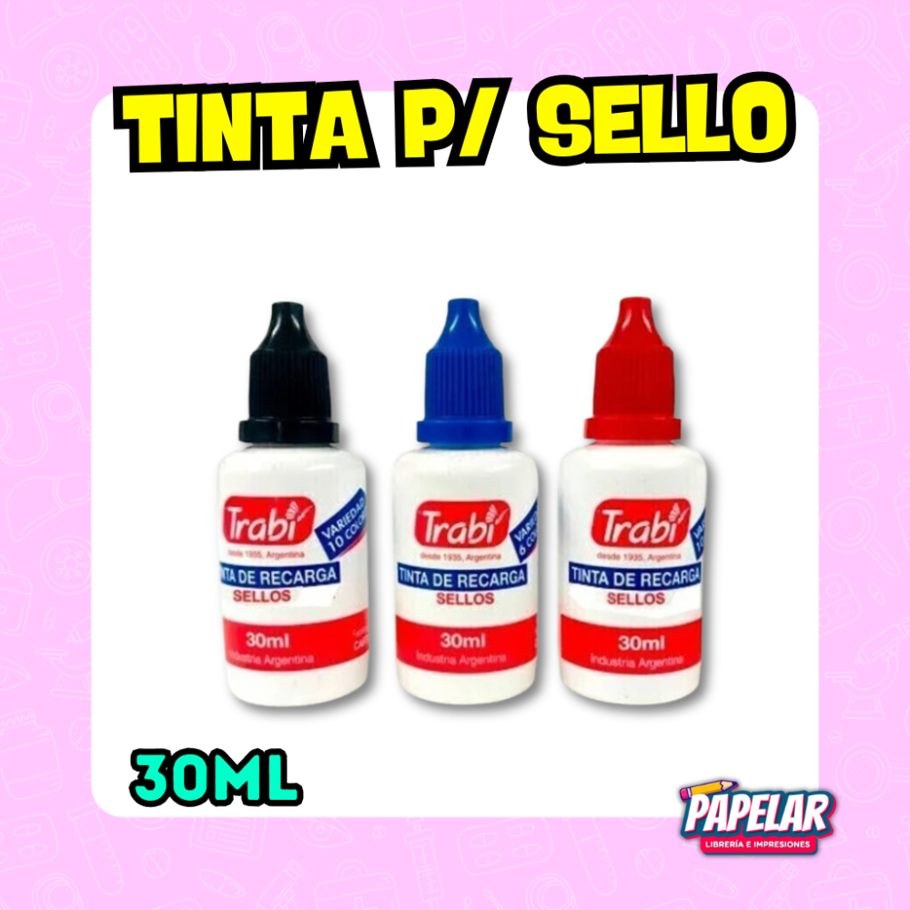 TINTA PARA SELLOS 30ML N-R-V-A TRABI