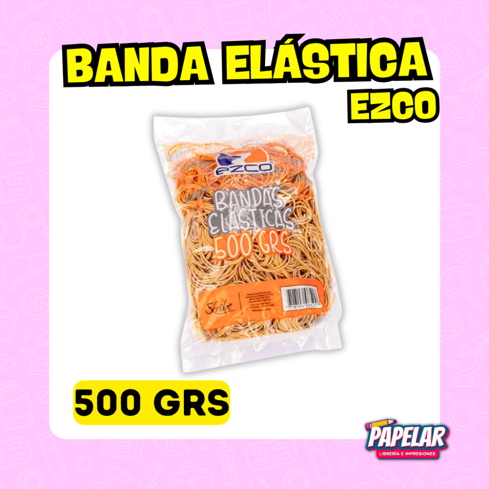 BANDAS ELASTICAS EZCO X 500 GRS