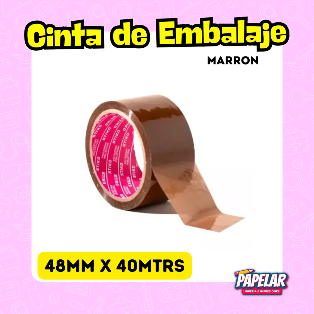 CINTA DE EMBALAJE 48X40MTRS MARRON