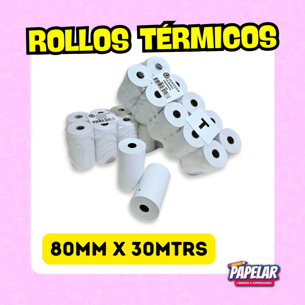 ROLLOS TERMICOS 80 X 30