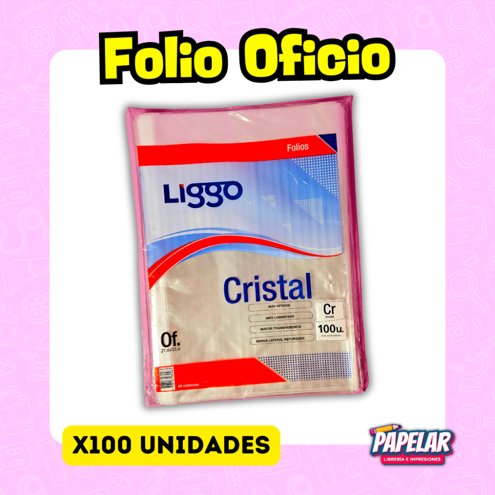 FOLIO PP OFICIO x100