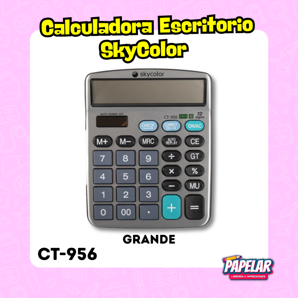 CALCULADORA SKYCOLOR CT-956