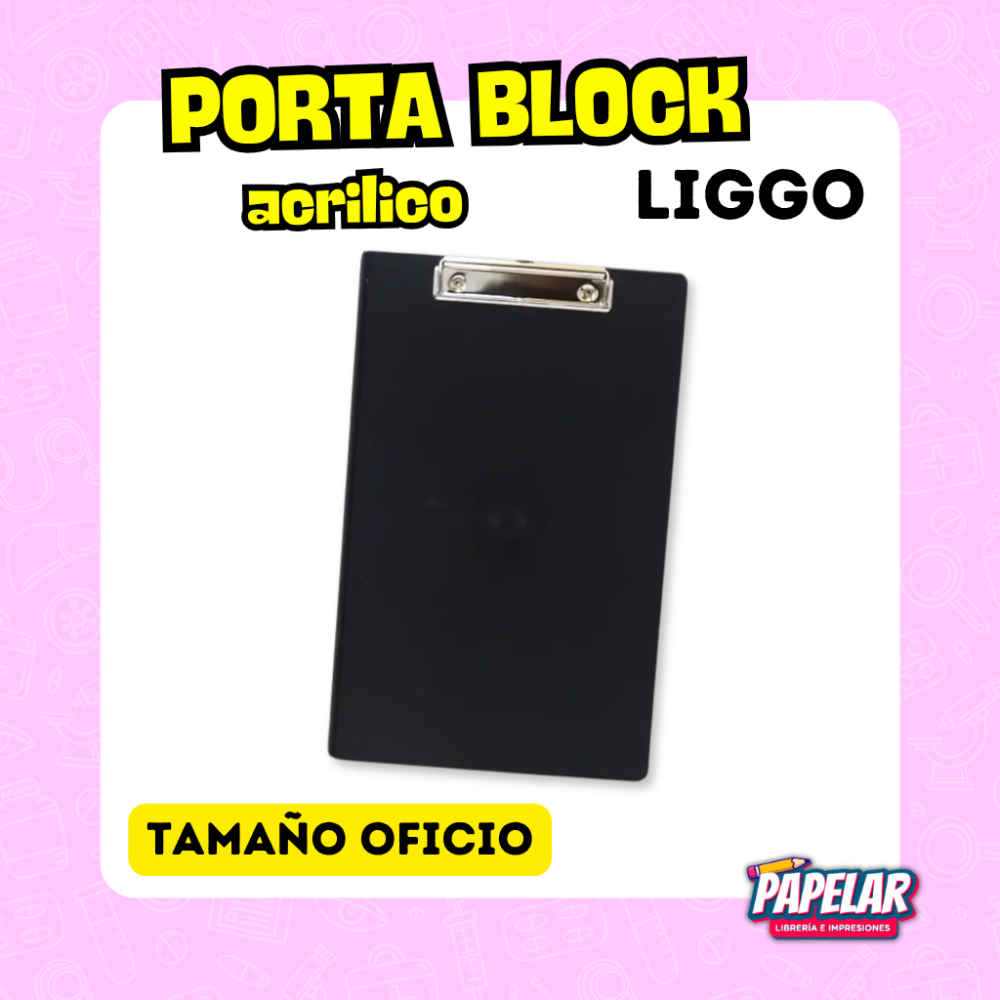PORTABLOCK ACRILICO OFICIO LIGGO